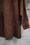 AVIVA JIFEI XUE 25 Spring and Summer Stand Collar Pullover Long Sleeve Shirt AJX-SS25-SCPS-ABS-GT Bronze